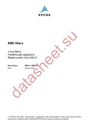 B85121A2502C160 datasheet  