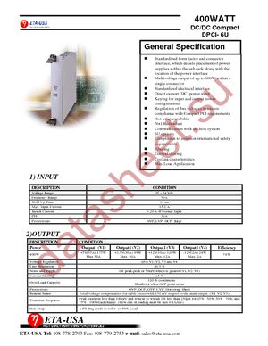 DPCI-6U datasheet  