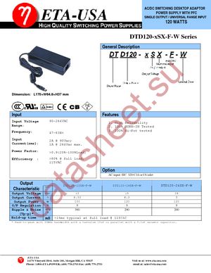 DTD120-12SX-F-W datasheet  