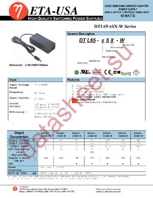 DTL65-15SX-W datasheet  