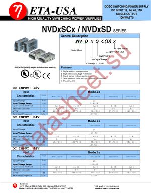 NVD05SC12 datasheet  