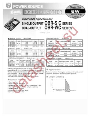 OBR05SC05 datasheet  