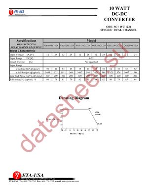 OES23WC1224 datasheet  