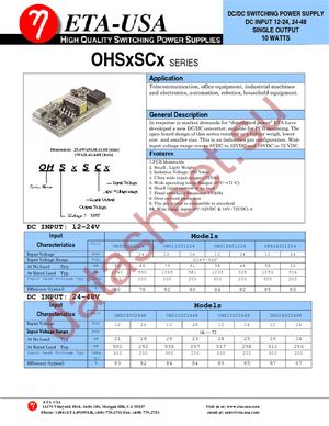 OHS05SC1224 datasheet  