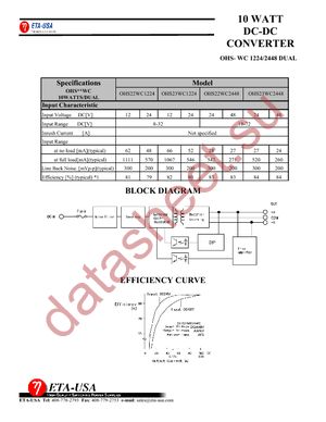 OHS22WC1224 datasheet  