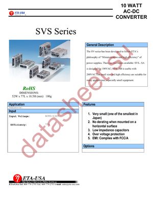 SVS12SA datasheet  