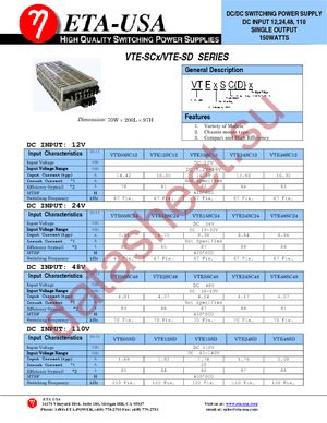 VTE05SC12 datasheet  