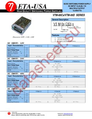 VTM01C48 datasheet  