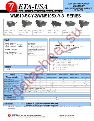 WMS10-12SX-Y-2US datasheet  