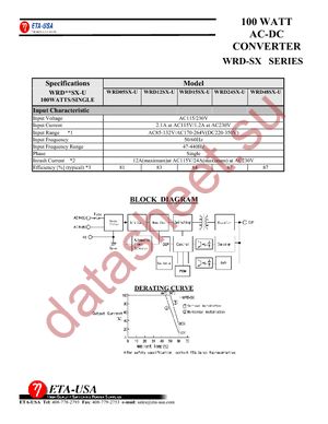WRD12SX-U datasheet  