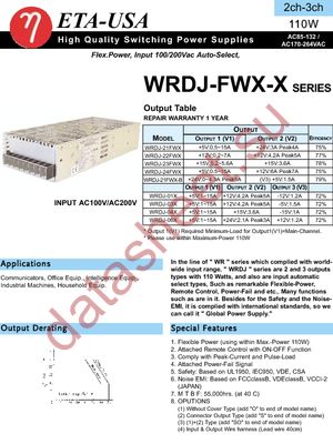 WRDJ21FWX-U datasheet  