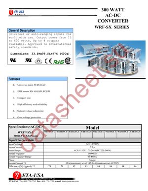 WRF05SX-U datasheet  
