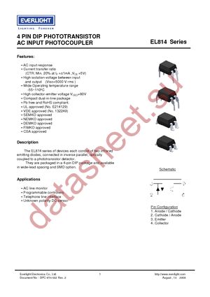 EL814 datasheet  