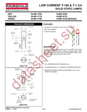 HLMP4740 datasheet  