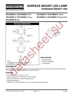 QTLP650D2TR datasheet  