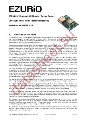 WISMC03BI datasheet  