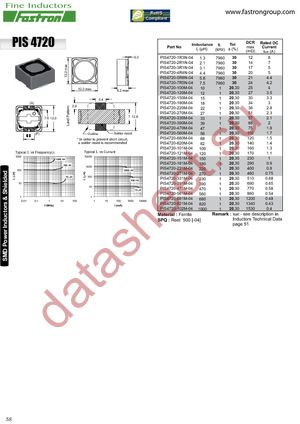 PIS4720-102M-04 datasheet  