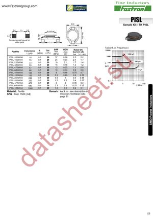 PISL-100M-04 datasheet  