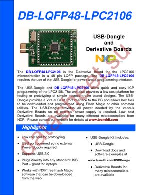 DB-LQFP48-LPC2106 datasheet  