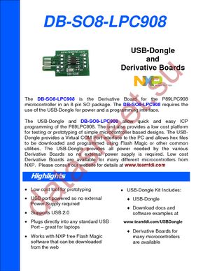 DB-SO8-LPC908 datasheet  