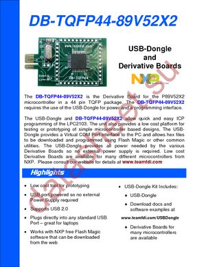 DB-TQFP44-89V52X2 datasheet  