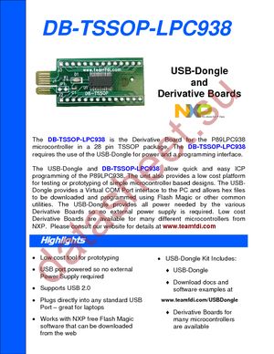 DB-TSSOP-LPC938 datasheet  