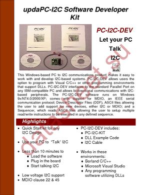PC-I2C-DEV datasheet  