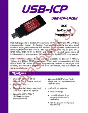 USB-ICP-LPC2K datasheet  