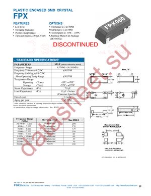 FPX049 datasheet  