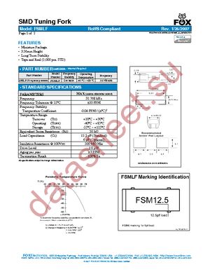 FSMLF000.32768-1 datasheet  