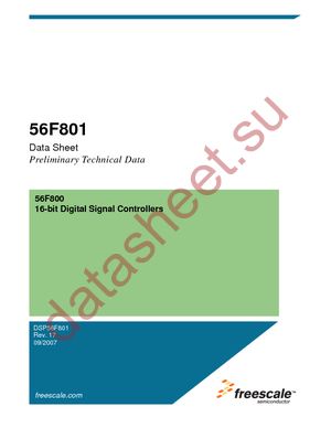 DSP56F801FA60E datasheet  