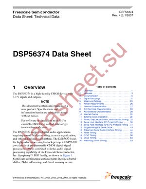 DSPB56374AFC datasheet  