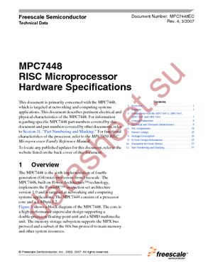 KMC7448VS1267ND datasheet  