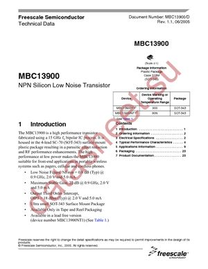 MBC13916NT1 datasheet  