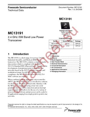 MC13191FC datasheet  
