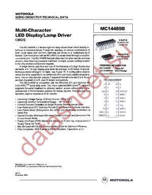 MC14489BDWER2 datasheet  