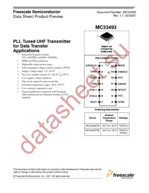 MC33493ADTBE datasheet  