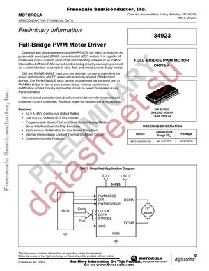 MC34923DW datasheet  