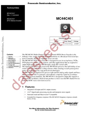 MC44C401EVK datasheet  