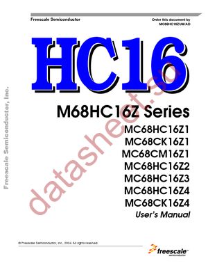 MC68CK16Z1CPV16 datasheet  