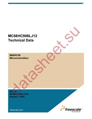 MC68HC908LJ12CFU datasheet  