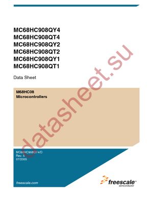 MC68HC908QT1CDW datasheet  