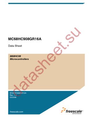 MC908GR16ACFAER datasheet  