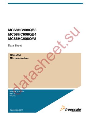 MC908QB8MPE datasheet  