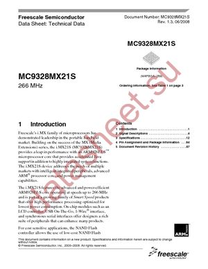 MC9328MX21SCVK datasheet  