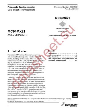 MC9328MX21VK datasheet  