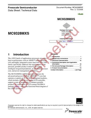 MC9328MXSVP10 datasheet  