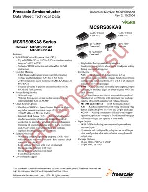 MC9RS08KA4CPG datasheet  