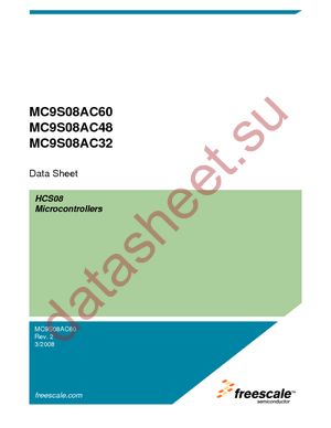 MC9S08AC32CPUE datasheet  