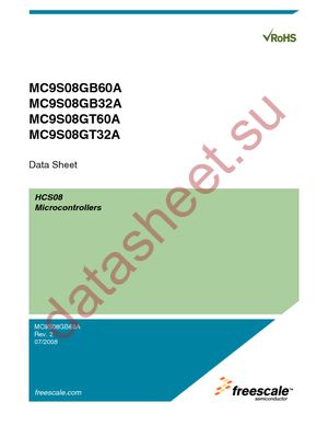 MC9S08GB60ACFUE datasheet  